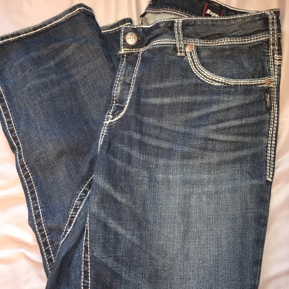 Silver Tuesday Mid Rise/ Slim Boot Cut Jeans